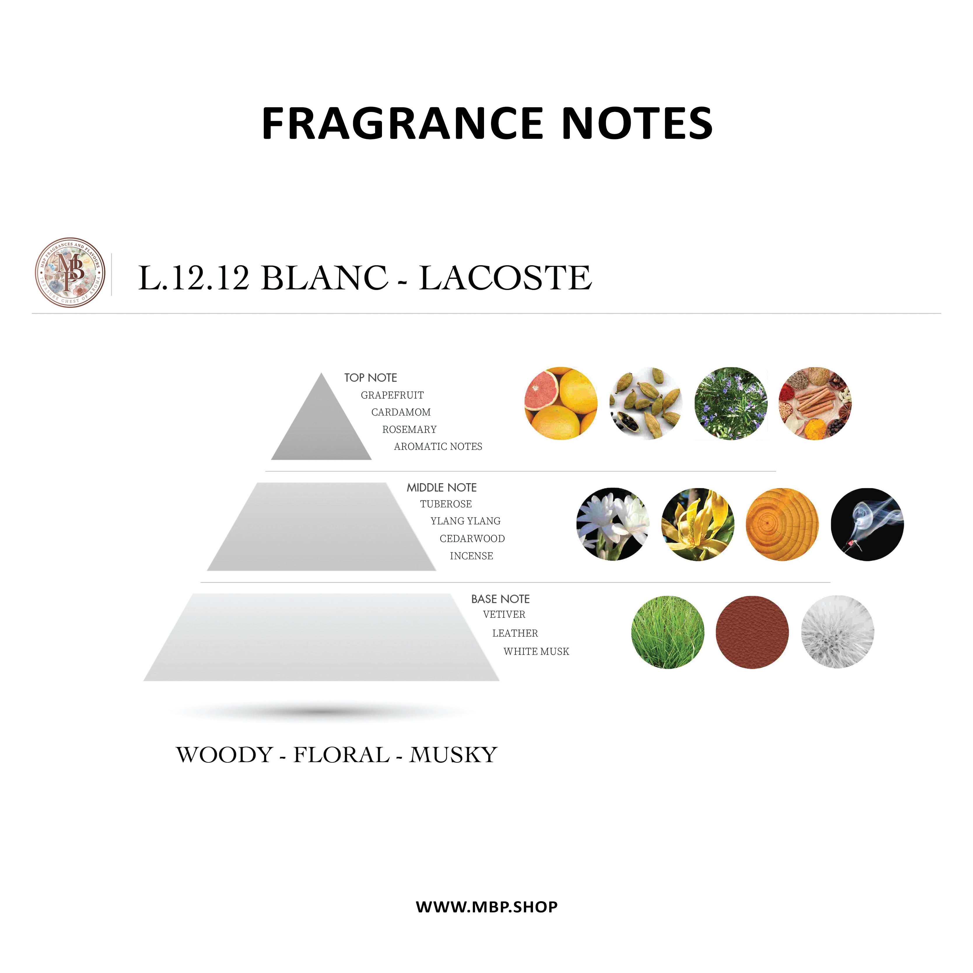 لاكوست - L. 12. 12 بلانك لاكوست - L. 12. 12 بلانك